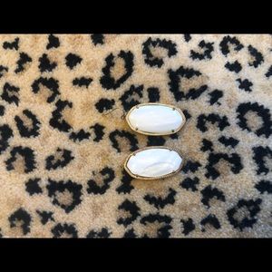 Kendra Scott white earrings